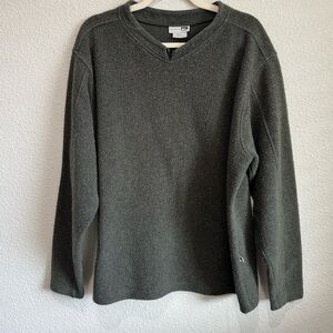 VTG REI Men's Green Fleece Sweater Gorpcore Grandpa Relaxed Fit Outdoors Casual